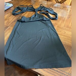 Black maxi dress great for vacation and the beach